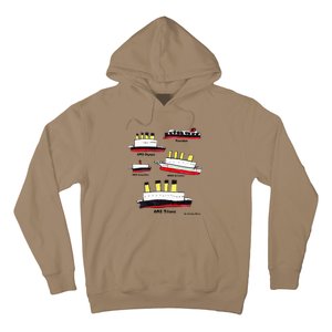 Titanic BritanicOPoseidon Carpathia Famous Ships. Hoodie