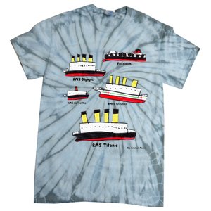 Titanic BritanicOPoseidon Carpathia Famous Ships. Tie-Dye T-Shirt