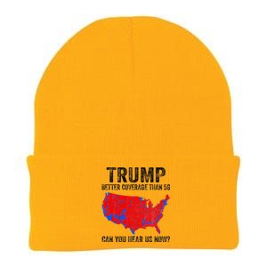 Trump Better Coverage Than 5g Can You Hear Us Now Politics Knit Cap Winter Beanie