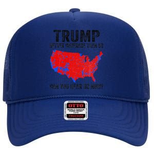 Trump Better Coverage Than 5g Can You Hear Us Now Politics High Crown Mesh Back Trucker Hat