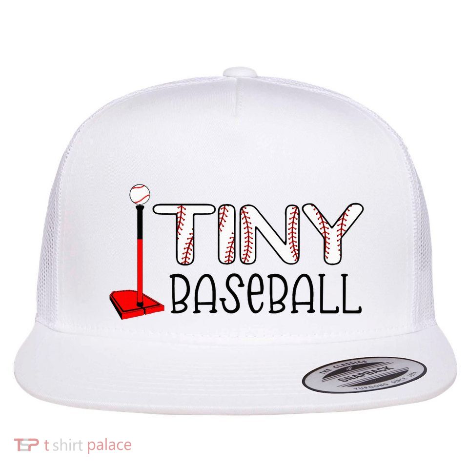 Tiny Baseball Cute Tball Flat Bill Trucker Hat