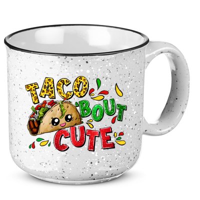 Taco Bout Cute Mexican Fiesta Party 15oz Campfire Ceramic Mug