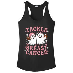 Tackle Breast Cancer Awareness Football Ghost Halloween Meaningful Gift Ladies PosiCharge Competitor Racerback Tank