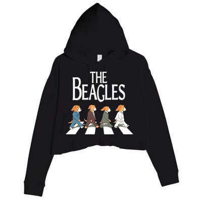 The Beagles Classic Beagle Dog For Beagle Lovers Crop Fleece Hoodie