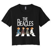 The Beagles Classic Beagle Dog For Beagle Lovers Women's Crop Top Tee