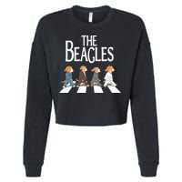 The Beagles Classic Beagle Dog For Beagle Lovers Cropped Pullover Crew