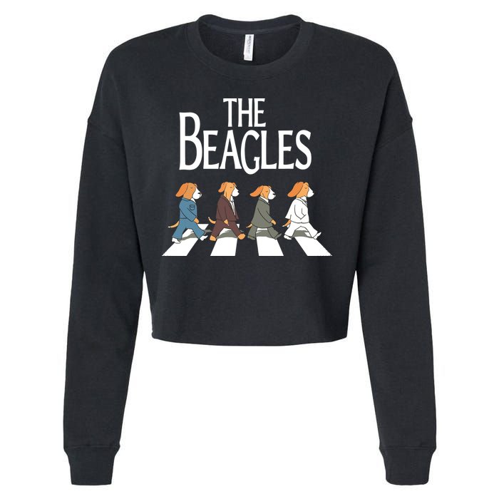 The Beagles Classic Beagle Dog For Beagle Lovers Cropped Pullover Crew