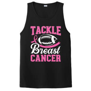 Tackle Breast Cancer Awareness Football Pink Ribbon PosiCharge Competitor Tank