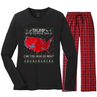 Trump Better Coverage Than 5g Can You Hear Us Now Sweater Women's Long Sleeve Flannel Pajama Set 