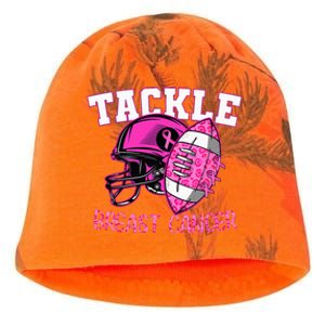 Tackle Breast Cancer Awareness American Footballribbon Kati - Camo Knit Beanie