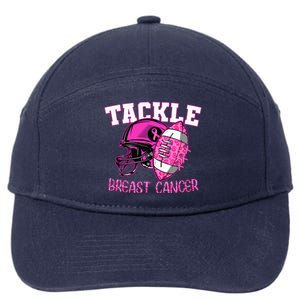 Tackle Breast Cancer Awareness American Footballribbon 7-Panel Snapback Hat