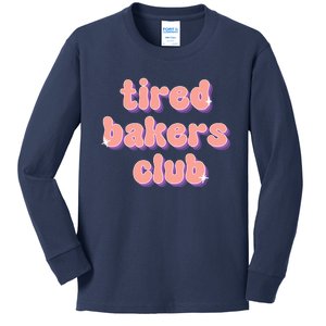 Tired Bakers Club Kids Long Sleeve Shirt