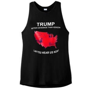 Trump Better Coverage Than Verizon Can You Hear Us Now Ladies PosiCharge Tri-Blend Wicking Tank