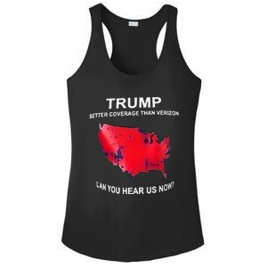 Trump Better Coverage Than Verizon Can You Hear Us Now Ladies PosiCharge Competitor Racerback Tank