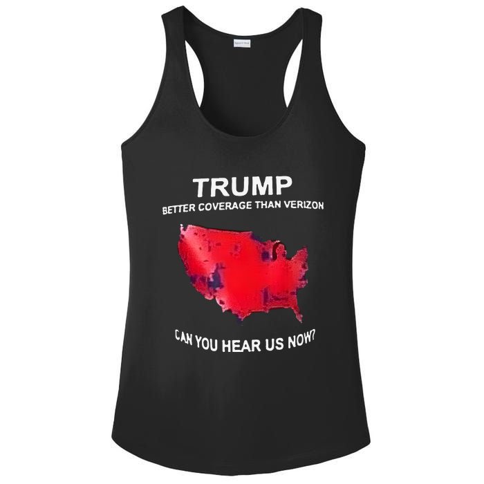 Trump Better Coverage Than Verizon Can You Hear Us Now Ladies PosiCharge Competitor Racerback Tank