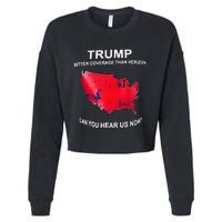 Trump Better Coverage Than Verizon Can You Hear Us Now Cropped Pullover Crew