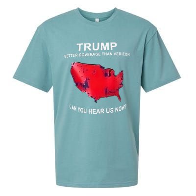 Trump Better Coverage Than Verizon Can You Hear Us Now Sueded Cloud Jersey T-Shirt