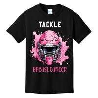 Tackle Breast Cancer Awareness Pink Ribbon Football Boy Kids Kids T-Shirt