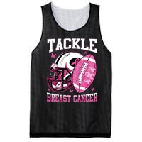 Tackle Breast Cancer Awareness Pink Ribbon Football Boy Kids Mesh Reversible Basketball Jersey Tank