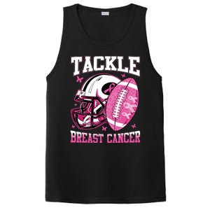 Tackle Breast Cancer Awareness Pink Ribbon Football Boy Kids PosiCharge Competitor Tank