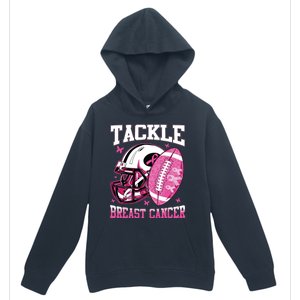 Tackle Breast Cancer Awareness Pink Ribbon Football Boy Kids Urban Pullover Hoodie