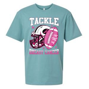 Tackle Breast Cancer Awareness Pink Ribbon Football Boy Kids Sueded Cloud Jersey T-Shirt