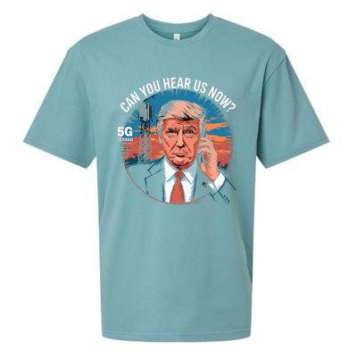 Trump Better Coverage Than 5g Can You Hear Us Now Sueded Cloud Jersey T-Shirt