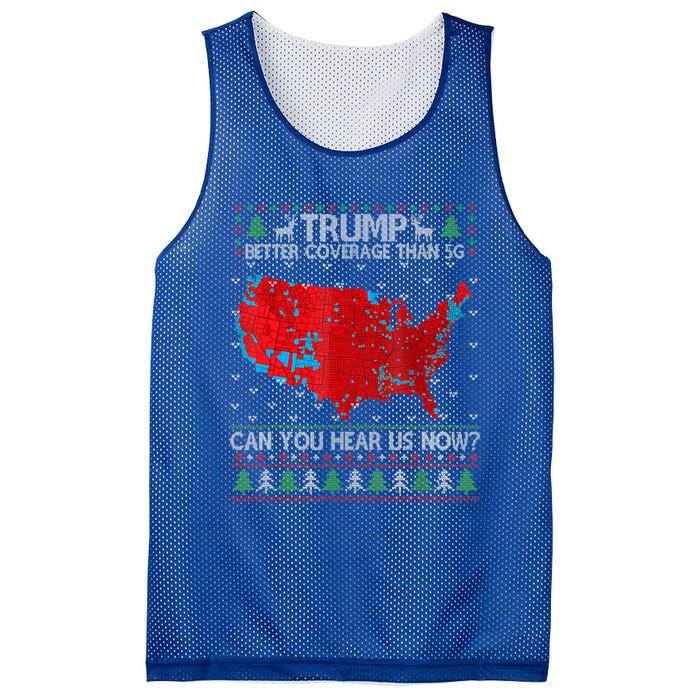 Trump Better Coverage Than 5g Can You Hear Us Now Gift Mesh Reversible Basketball Jersey Tank