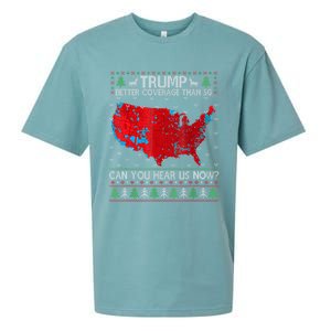 Trump Better Coverage Than 5g Can You Hear Us Now Gift Sueded Cloud Jersey T-Shirt