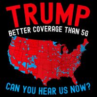 Trump Better Coverage Than 5g Can You Hear Us Now Usa Map Mousepad