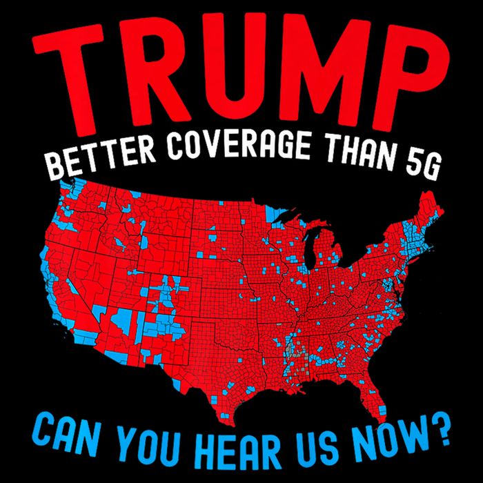 Trump Better Coverage Than 5g Can You Hear Us Now Usa Map Mousepad