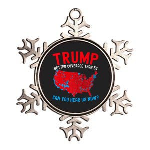 Trump Better Coverage Than 5g Can You Hear Us Now Usa Map Metallic Star Ornament