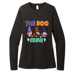 The Boo Crew Gnomes Gnome Halloween Pumpkin Gift Womens CVC Long Sleeve Shirt