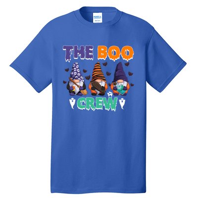 The Boo Crew Gnomes Gnome Halloween Pumpkin Gift Tall T-Shirt