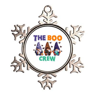 The Boo Crew Gnomes Gnome Halloween Pumpkin Gift Metallic Star Ornament