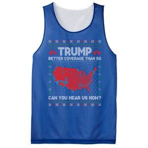 Trump Better Coverage Than 5g Ugly Christmas Funny Gift Mesh Reversible Basketball Jersey Tank