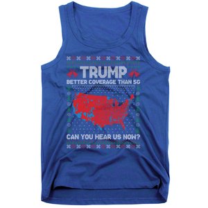 Trump Better Coverage Than 5g Ugly Christmas Funny Gift Tank Top