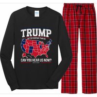 Trump Better Coverage Than 5g Can You Hear Us Now Funny Long Sleeve Pajama Set