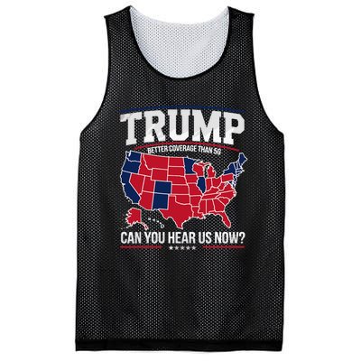 Trump Better Coverage Than 5g Can You Hear Us Now Funny Mesh Reversible Basketball Jersey Tank