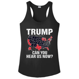 Trump Better Coverage Than 5g Can You Hear Us Now Usa Map Ladies PosiCharge Competitor Racerback Tank