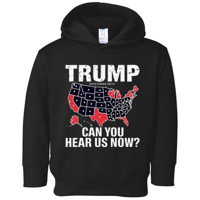 Trump Better Coverage Than 5g Can You Hear Us Now Usa Map Toddler Hoodie