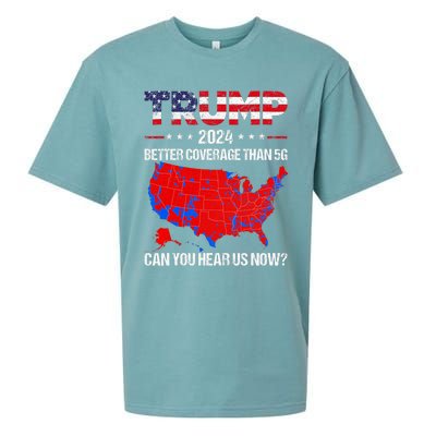 Trump Better Coverage Than 5g Can You Hear Us Now Politics Sueded Cloud Jersey T-Shirt