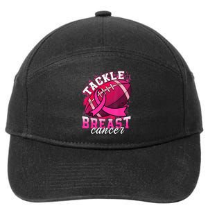 Tackle Breast Cancer Awareness Pink Ribbon Football Boy Kid 7-Panel Snapback Hat