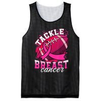 Tackle Breast Cancer Awareness Pink Ribbon Football Boy Kid Mesh Reversible Basketball Jersey Tank