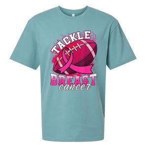 Tackle Breast Cancer Awareness Pink Ribbon Football Boy Kid Sueded Cloud Jersey T-Shirt