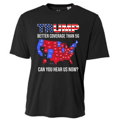 Trump Better Coverage Than 5g Can You Hear Us Now Usa Map Cooling Performance Crew T-Shirt