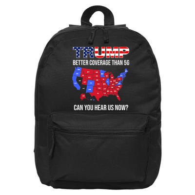 Trump Better Coverage Than 5g Can You Hear Us Now Usa Map 16 in Basic Backpack