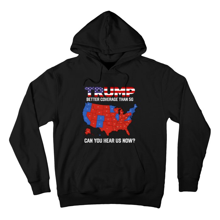 Trump Better Coverage Than 5g Can You Hear Us Now Retro Hoodie