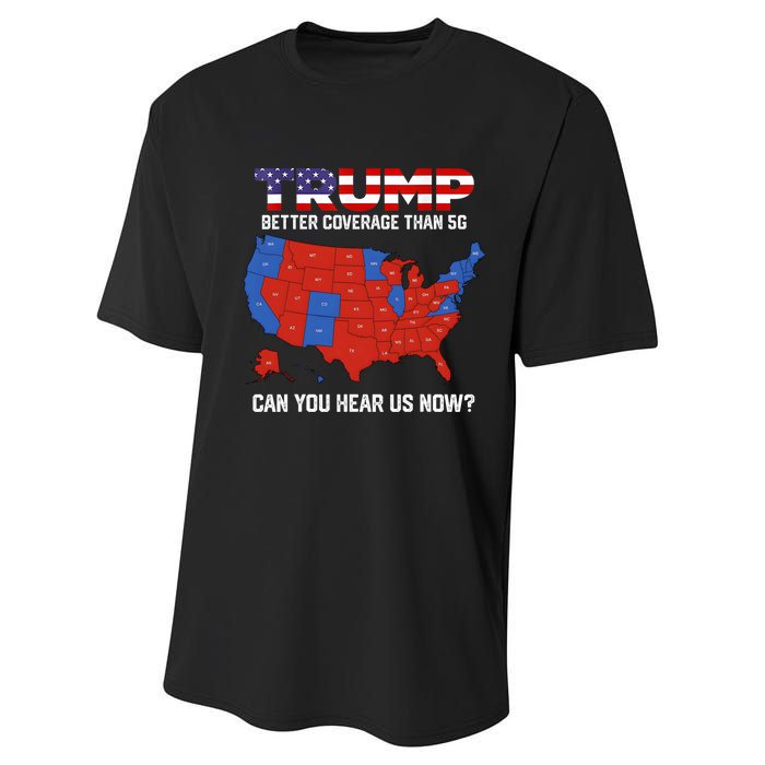 Trump Better Coverage Than 5g Can You Hear Us Now Retro Performance Sprint T-Shirt