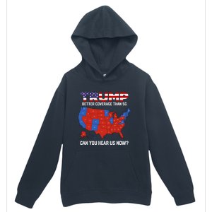 Trump Better Coverage Than 5g Can You Hear Us Now Retro Urban Pullover Hoodie